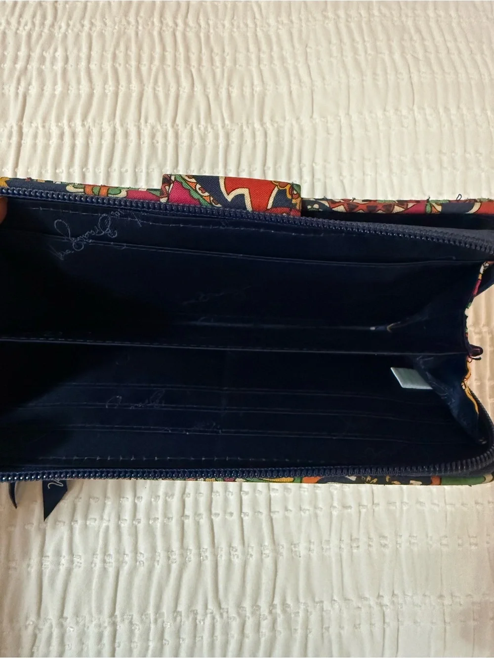 Vera Bradley Venetian Paisley Quilted Zip Wallet